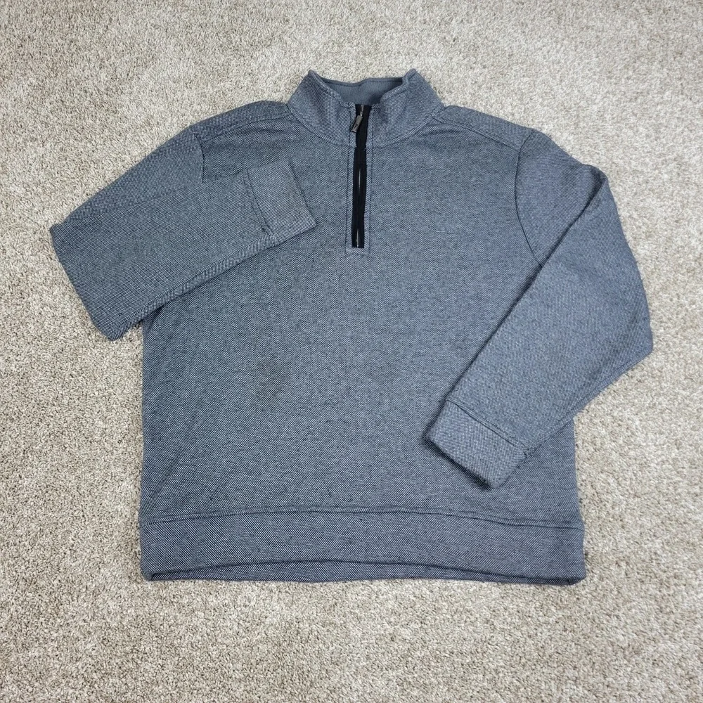 Tommy Bahama Mens Medium Gray Performance Stretch Quarter Zip